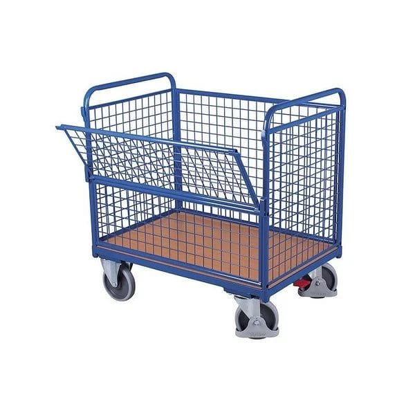 Chariot logistique grillagé